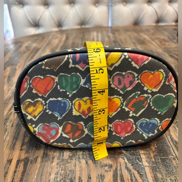 Dooney & Bourke Retro Crayon Doodle Rainbow Zipper Bag- EUC - Picture 11 of 12